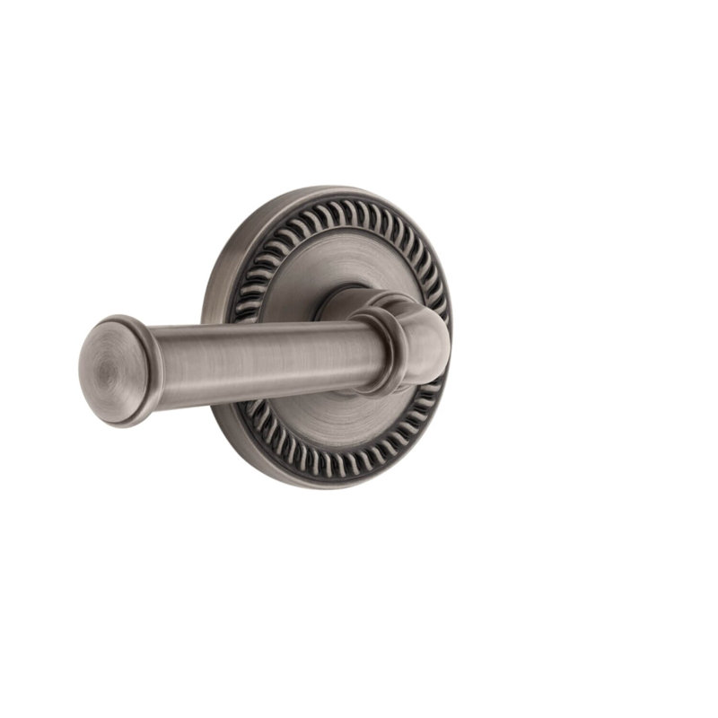 Levier de sécurité Grandeur Newport Rosette, Étain antique, 2 3/8"
