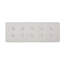 Dessus de banc contemporain moderne en tissu gris