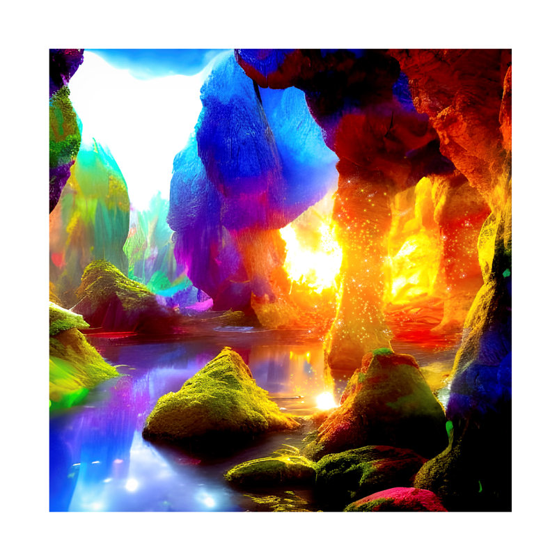 Art sur toile «Cave Tina Lavoie», H 14 po x l 14 po