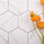 Carreau de mosaïque en porcelaine alvéolaire pour mur et plancher 4 po x 4 po Perfection-94848064