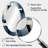 Indigo Illusion Abstract Shapes III - Abstract Oval Decorative Mirror On Metal-1817550635