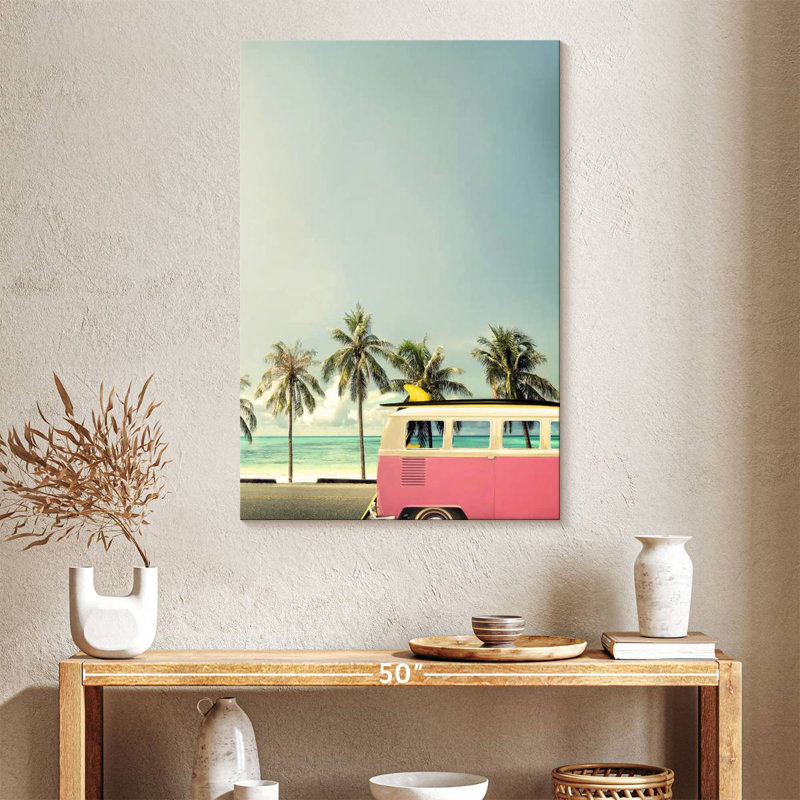 Surf bus rose, H 39 po x l 26 po
