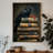 Elegant Decorative Framed MDF Painting, 13.8 x 18.5 x 0.1 inches | 100% MDF with 3 mm Thickness, 100% Pine Wood Frame | UV Printed Artwork for Stylish Home Decor, Perfect for Living Room or Office