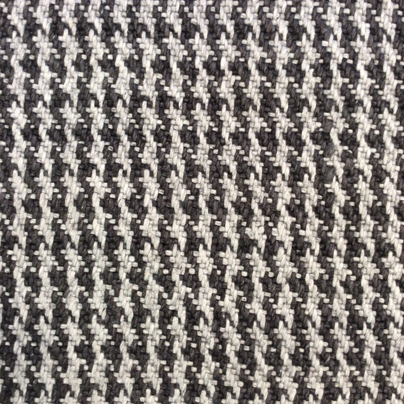 Tapis géométrique en laine fabriqué à la main Hogan, Rectangle 7 pi 9 po x 9 pi 9 po, Gris