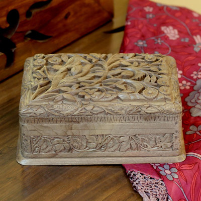 Boîte à bijoux en bois de noyer