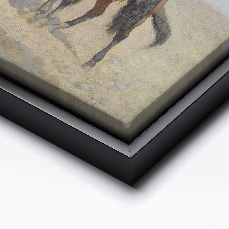 Un Vaquero mexicain n ° 2, Black Framed, Canvas, 18"H x 24"W