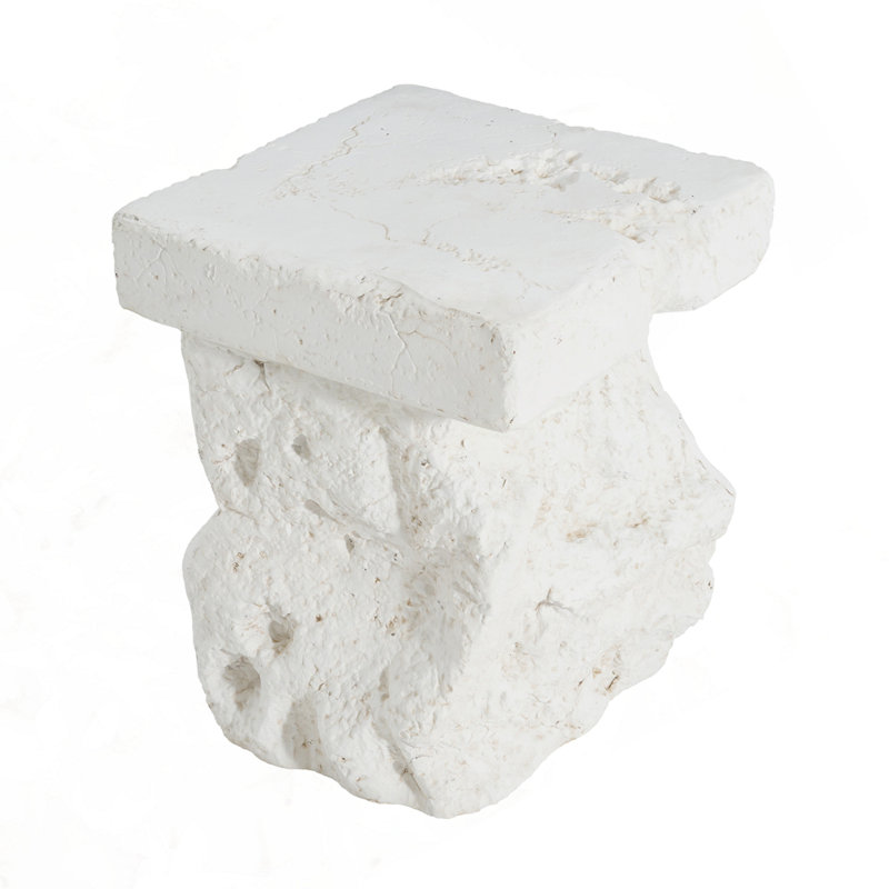 Outdoor Patio MGO Side Table, White 887W