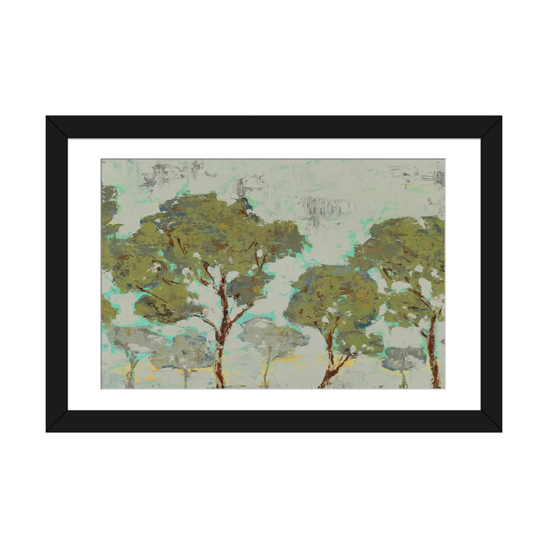 « tree tranquility », reproduction sur toile, Papier d'art encadré noir, Blanc, H 24 po x l 32 po x P 1 po