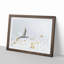 Great Egret Bird in Flight in Abstract - Picture Frame Painting Print-55735694-55735696