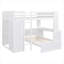 Lit mezzanine avec lit autonome, tablettes, bureau et garde-robe-267204997-267205007