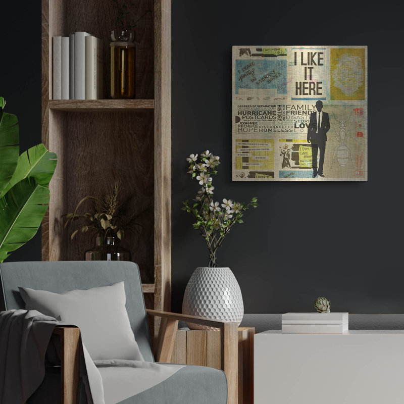 «I Like It Here» par DB Waterman, H 24 po x l 24 po