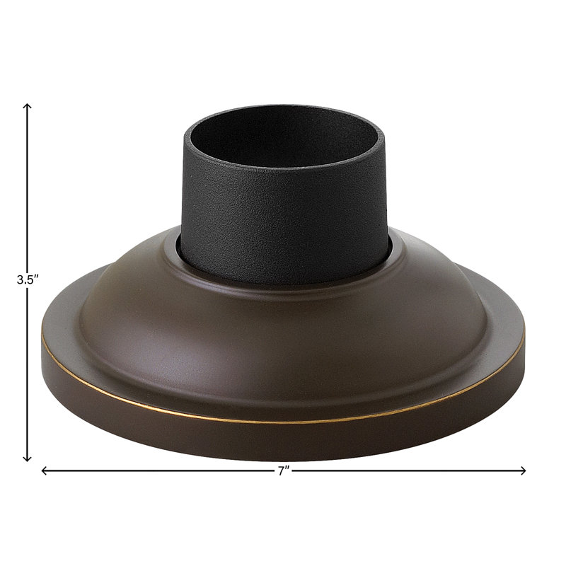 Support pour pilier d'extérieur, Bronze vieilli