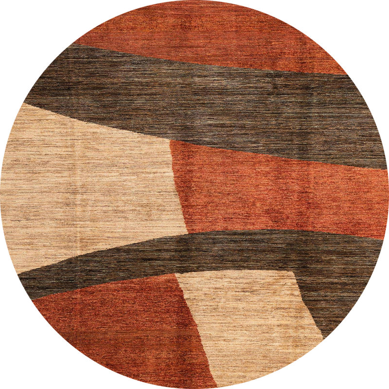 Tapis abstrait moderne 3319ABS3326, Rond 4 pi