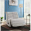 Fauteuil inclinable oscillant en chenille Talmon Oyster-454749469