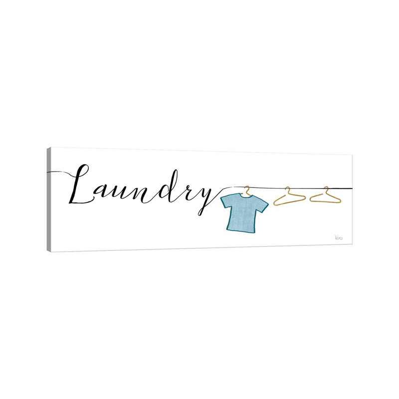 Wash And Dry I by Veronique Charron - Wrapped Canvas Panoramic Print, 30.48 cm H x 91.44 cm W x 3.175 cm D
