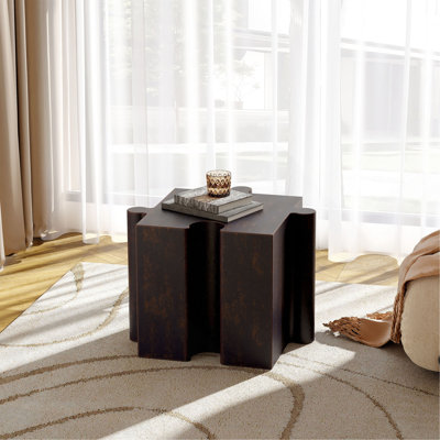 Ensemble de 3 tables de casse-têtes artistiques, tables d'appoint modulaires MGO avec emboîtement (2 convexes et 1 concave), capacité de 200 lb pour l'intérieur et l'extérieur