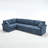 Modular Sectional Sofa Set Convertible L - Shaped 5 - Seat Reversible Rolled Arms Soft-617638743