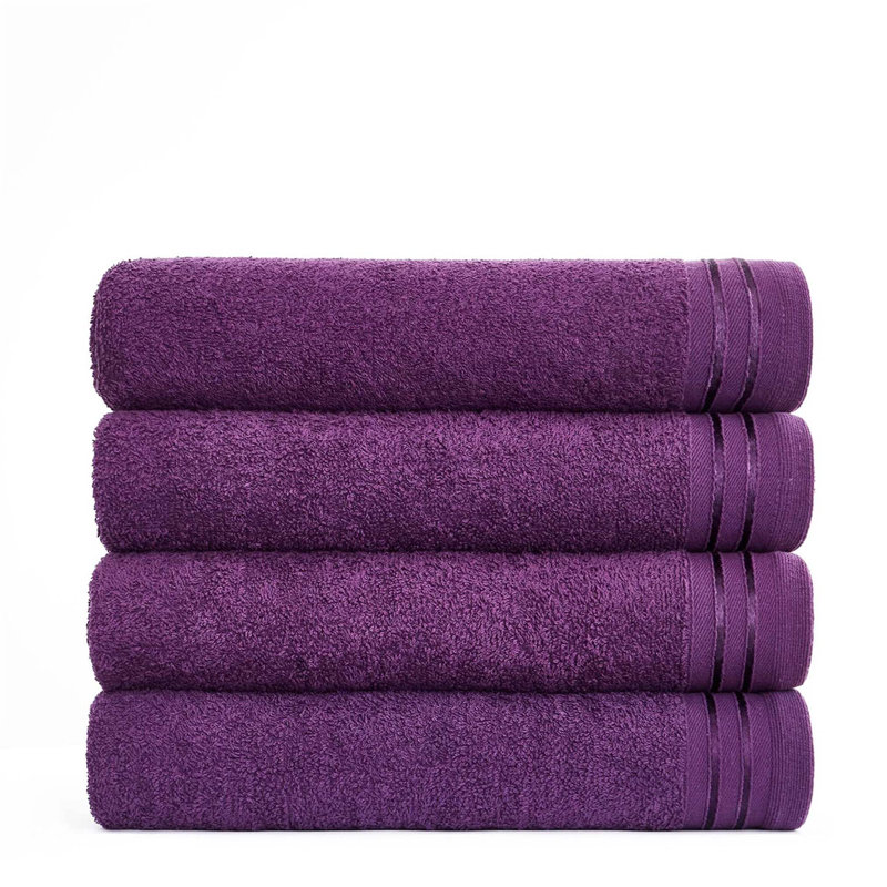 100% Cotton Bath Sheet, Purple