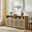 Console en rotin 63 po Mid Century Modern Rattan Buffet-1436804307