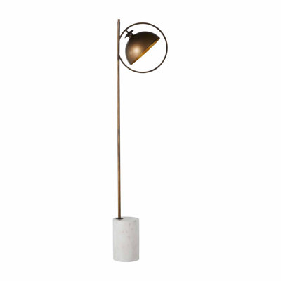 Olsen 76'' Rubbed Brass/Antique Vintage Gold Traditional Floor Lamp -  Gabby, SCH-168070