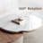 Table basse 64 "entièrement assemblée avec tiroir et base en acier inoxydable 