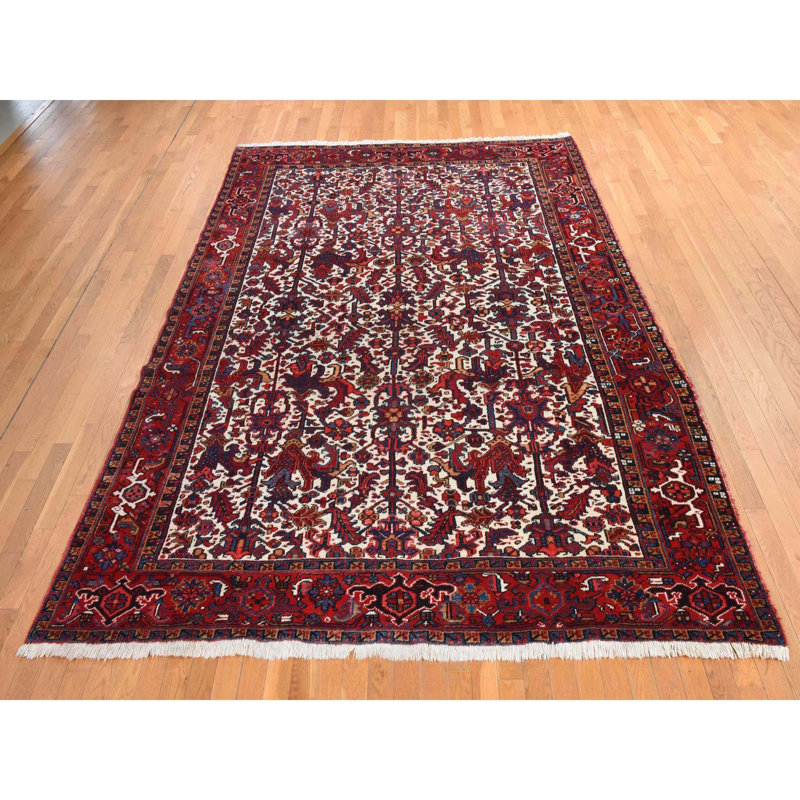 Tapis marguerite 8 pi 3 po x 11 pi 1 po blanc Heriz