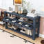 Élégante table d'entrée multifonctionnelle avec tiroirs et tablettes-1547308137