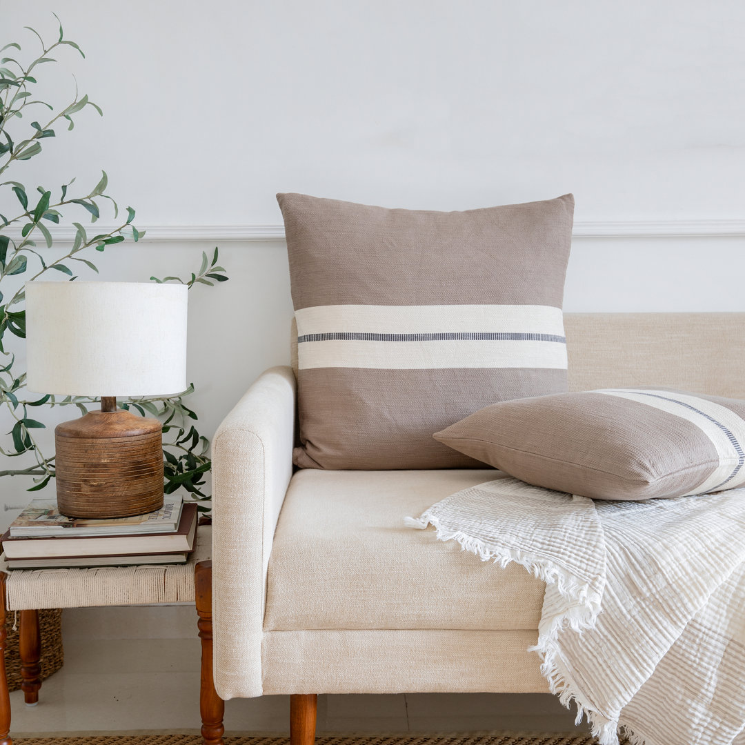 Pashance Striped Throw Pillow Beachcrest Home™