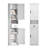69" H Tall Bathroom Storage Cabinet With 2 Barn Doors And 1 Drawer-310978014
