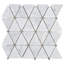 Polished Triangle 2" x 2" Marble Mosaic Tile in Crema Marfil-1958730494