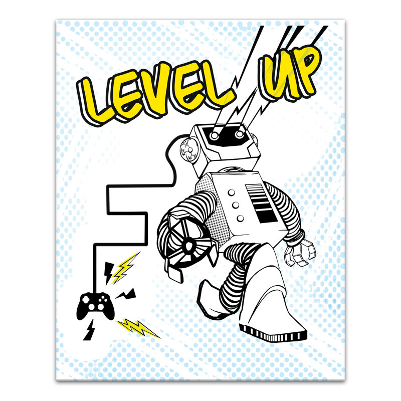 « robot gamer », art sur toile Billings, H 20 po x l 16 po x P 1,25 po