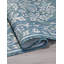 Tapis oriental bleu / gris en polypropylène tissé à la machine Rectangle-1232487381