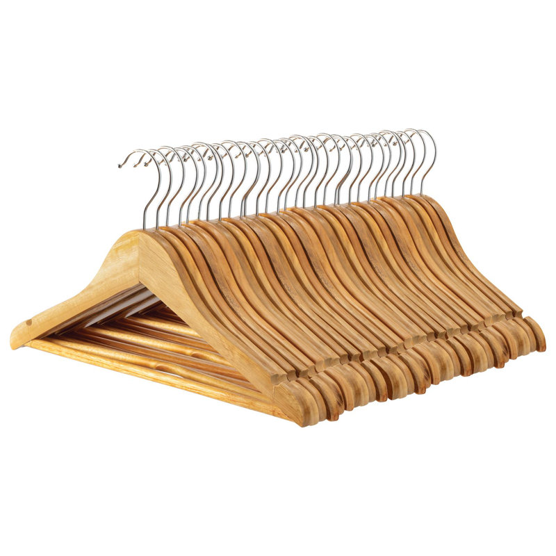 Harbour Housewares - Strong Children's Clothes Hangers, Brown