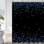 Rideau de douche noir avec 12 crochets Heart Heart