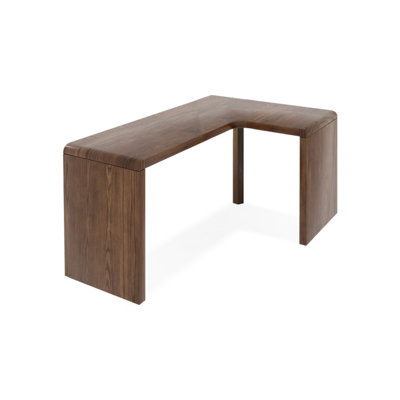 Nut-brown Rectangular Solid Wood Writing desk