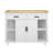 Versatile 47-Inch Kitchen Island with Extendable Table and Multiple Features