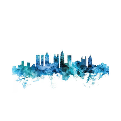 Atlanta, Georgia Skyline by Michael Tompsett - Wrapped Canvas Gallery-Wrapped Canvas Giclée