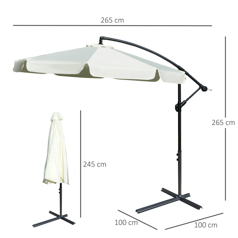 Minatare 265cm Cantilever Parasol