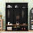 Hall Tree with Bench, Hooks, Cabinets and Shelves-129945980