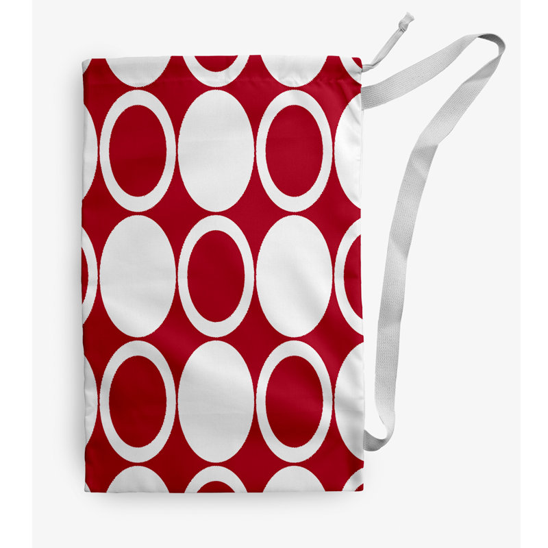Fabric Laundry Bag with Handles, Medium (36" H x 28" W), Red