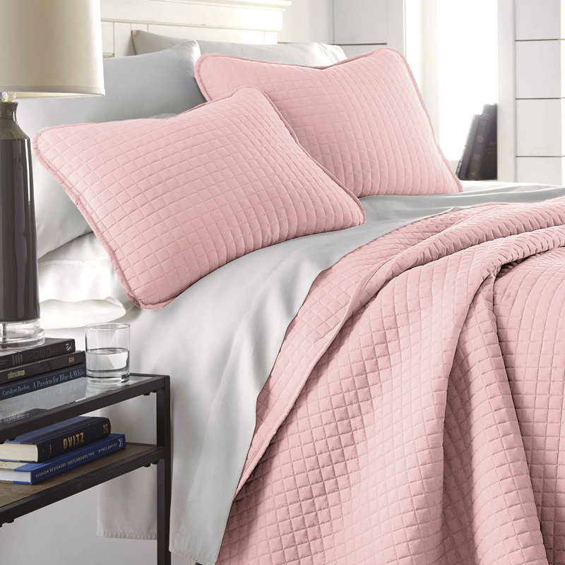 Southshore Fine Linens Vilano Oversized Quilt Set, Double-Brushed Microfiber Lightweight Quilted Bedding and 2 Pillow Shams, Full/Queen, Dark Taupe