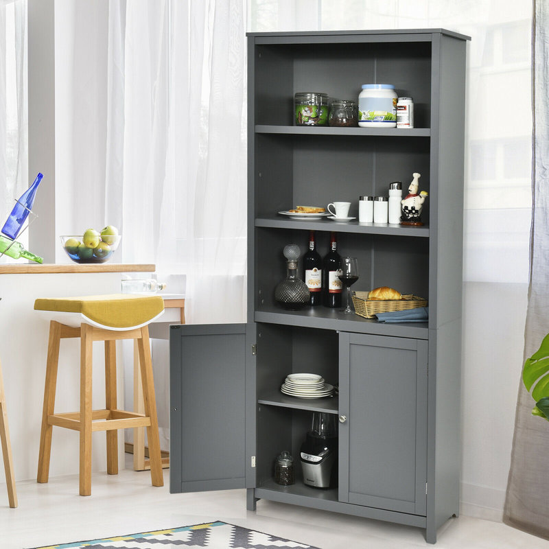 Aydan Storage Bookcase, Gray