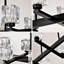 Cristal moderne pour la salle à manger - 10 lumières suspendues noires à hauteur réglable pour îlot de cuisine G9 10 * G9 * 40 W maximum, sensation luxueuse, finition mate facile à installer,