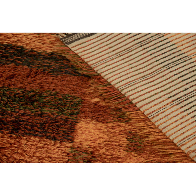 Scandinavian One-of-a-Kind 4'7x6'7 Hand Knotted Area Rug