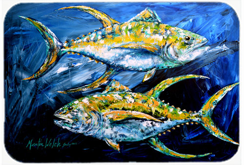Caroline's Treasures Tuna Fish Glass Cutting Board