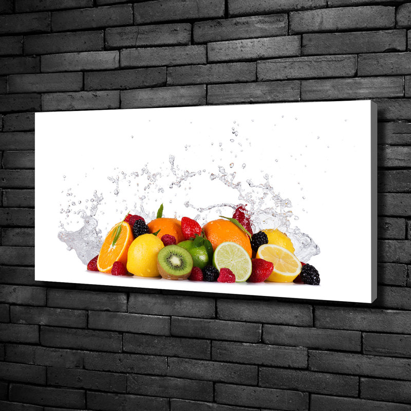 Fruit And Water - Wrapped Canvas Print, 50cm H x 100cm W