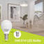 GY E14 LED Bulbs Neutral White G45 Energy Efficient, 4.9W 4000K 807 Lumen, Energy Saving Replaces 60W, 280deg Non-dimmable, 6 Pack