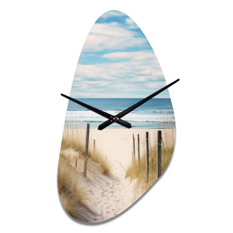Horloge murale 3D Path To The Beach VI, Moyenne