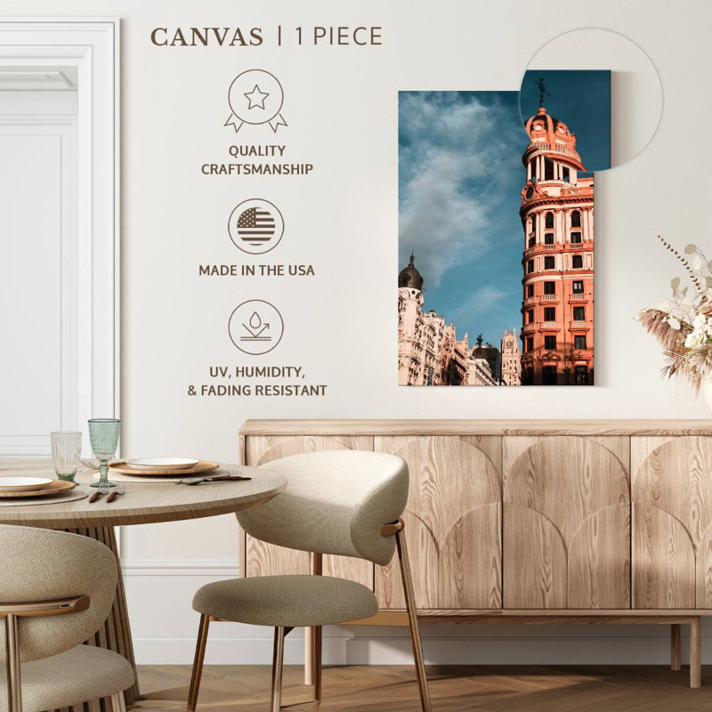Nicci La Adriatica Building Madrid, 12" H x 8" W