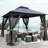 10X10 Outdoor Patio Gazebo Canopy Tent With Ventilated Double Roof And Mosquito Net(Detachable Mesh Screen On All Sides),Suitable For Lawn, Garden, Backyard And Deck-113826966